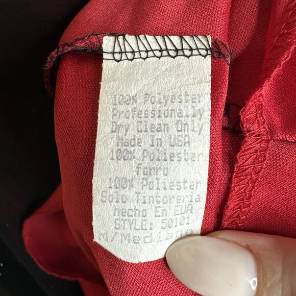 Vintage Forever 21 Dress Womens S/M Black Red Mesh Babydoll Whimsy Fairy Y2K - Picture 13 of 13